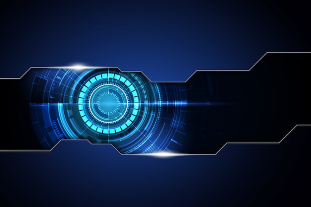 blue dark frame abstract technology background hi speed communication concept