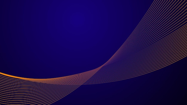 Blue gradient with curve line background wallpaper vector image for backdrop or presentation