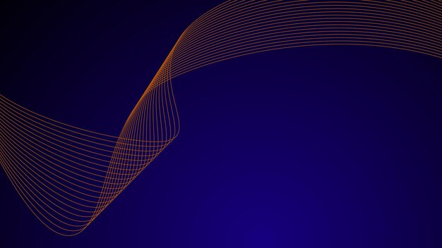Blue gradient with curve line background wallpaper vector image for backdrop or presentation