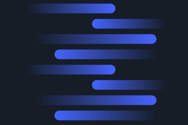 Vektor blue lines fading background