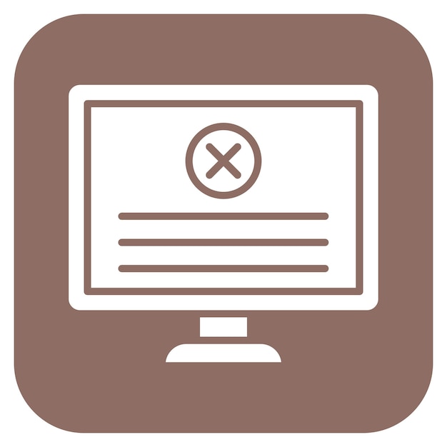 blue screen icon vector image can be used for computer science