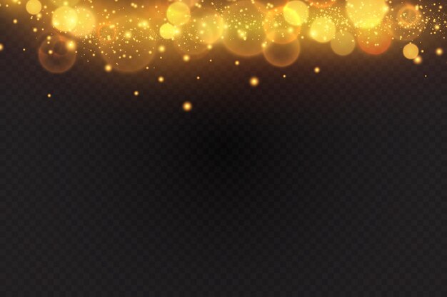 Bokeh background with sparkles.Light effect.bright particles.
