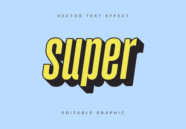 Bold 3d Text Effect Mockup