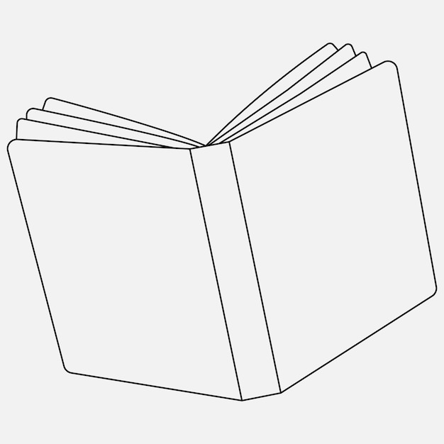Books outline sketch set Bookstore library line symbols Pile of books silhouettes