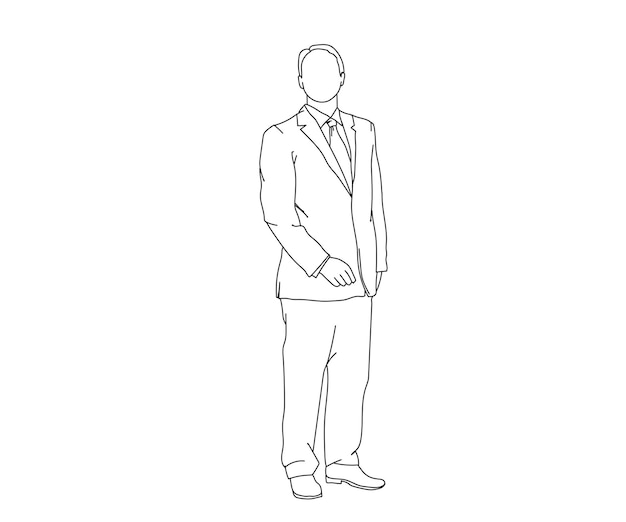 Boy Man Line art Drawing