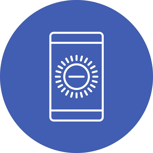 brightness low icon vector image can be used for mobile ui ux