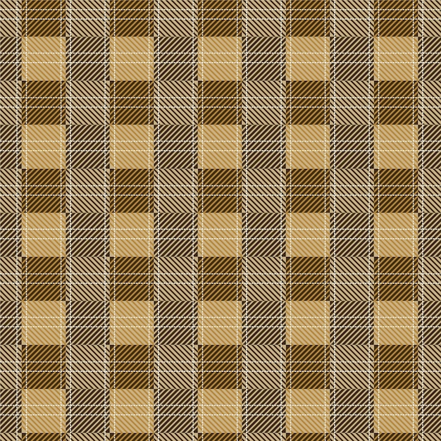 Brown and Gold Plaid Fabric Pattern
