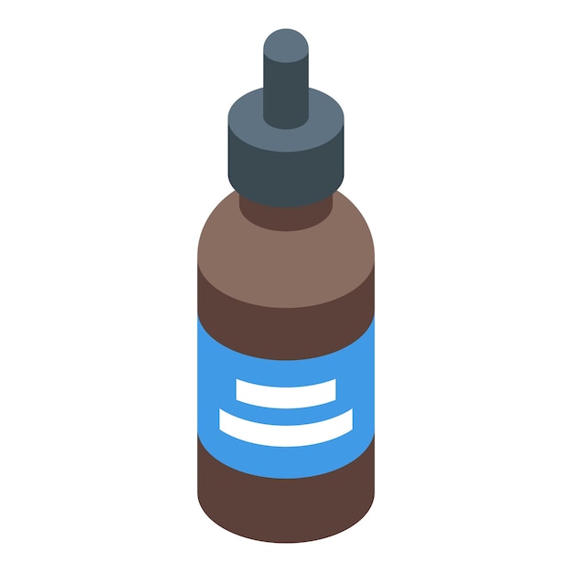 brown medical bottle with dropper dispensing medicine