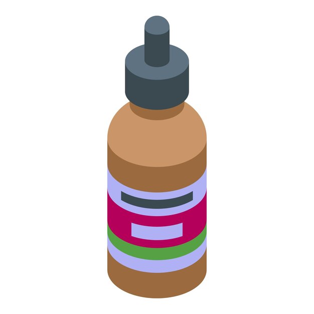 brown medical bottle with dropper having blank label for branding