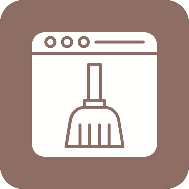 Browser Clean icon vector image Can be used for Security