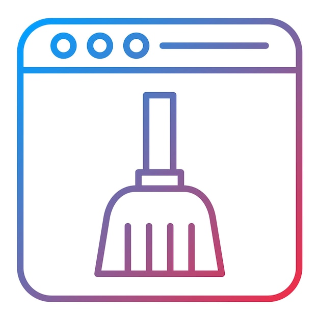 Browser Clean icon vector image Can be used for Security
