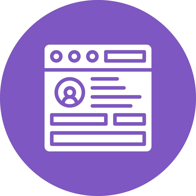 Browser Login vector icon illustration of Coding and Development iconset