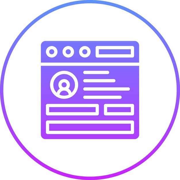 Browser Login vector icon illustration of Coding and Development iconset
