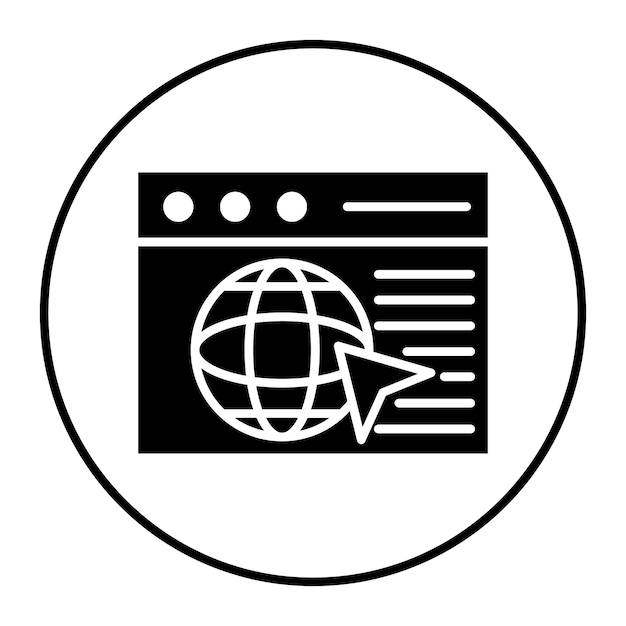 Browser vector icon Can be used for No Code iconset