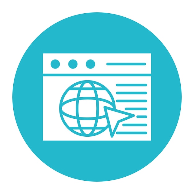 Browser vector icon Can be used for No Code iconset