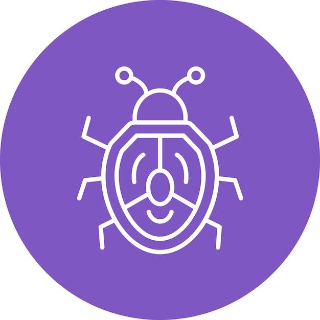 bug icon vector image can be used for no code