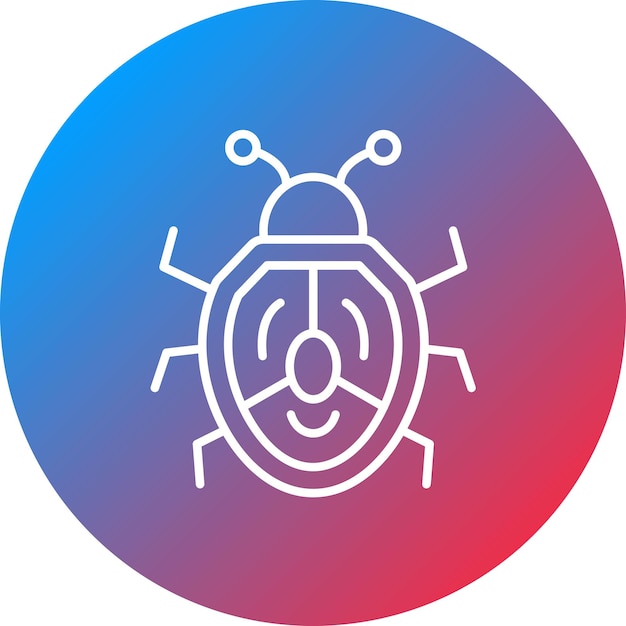 bug icon vector image can be used for no code