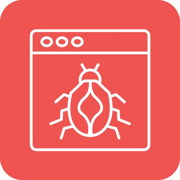 Bug icon vector image Can be used for User Experience