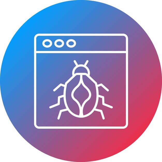 bug icon vector image can be used for user experience