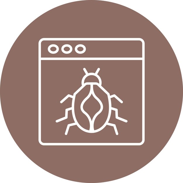 bug icon vector image can be used for user experience