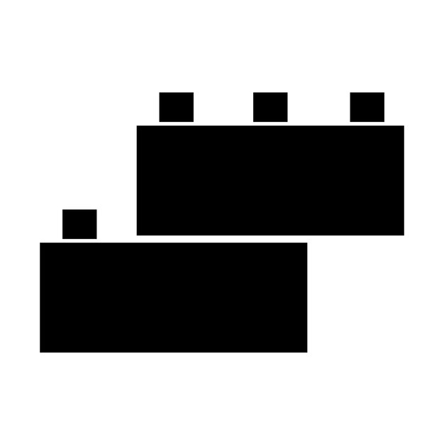 building blocks icon vector design template