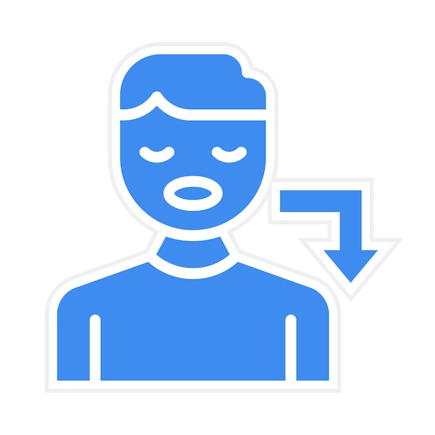 Bulimia icon vector image Can be used for Psychology