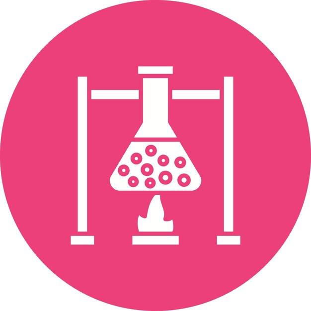 burning flask icon vector image can be used for research and science