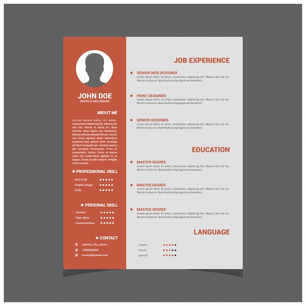 Business CV template