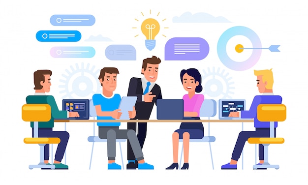 Business meeting concept. Brainstorming.