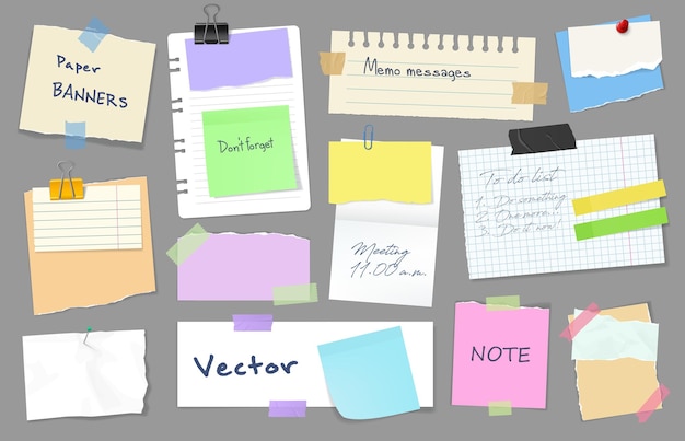 Business paper note stickers school sticky sheets