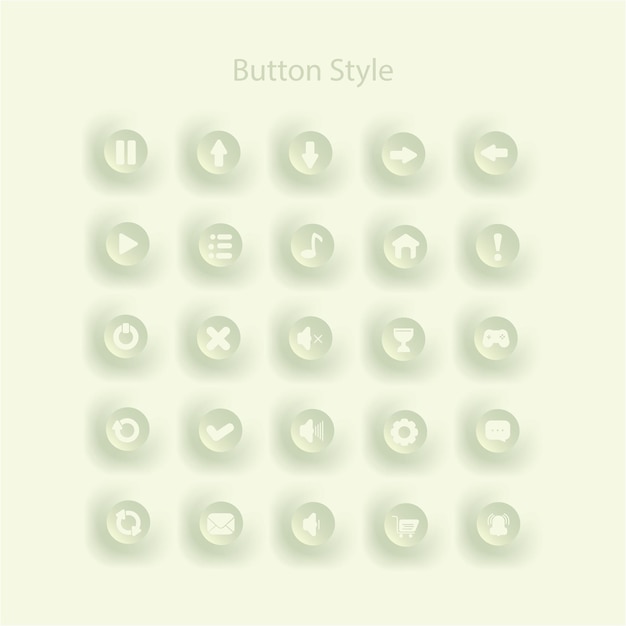 button styles are used for various graphic design purposes web design game design and others