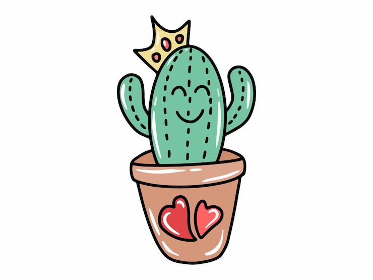Vektor cactus clip art illustration
