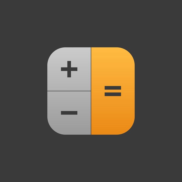 calculator icon for web user interface and mobile design