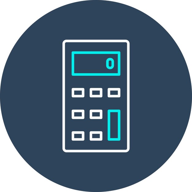 Calculator vector icon Can be used for Library iconset