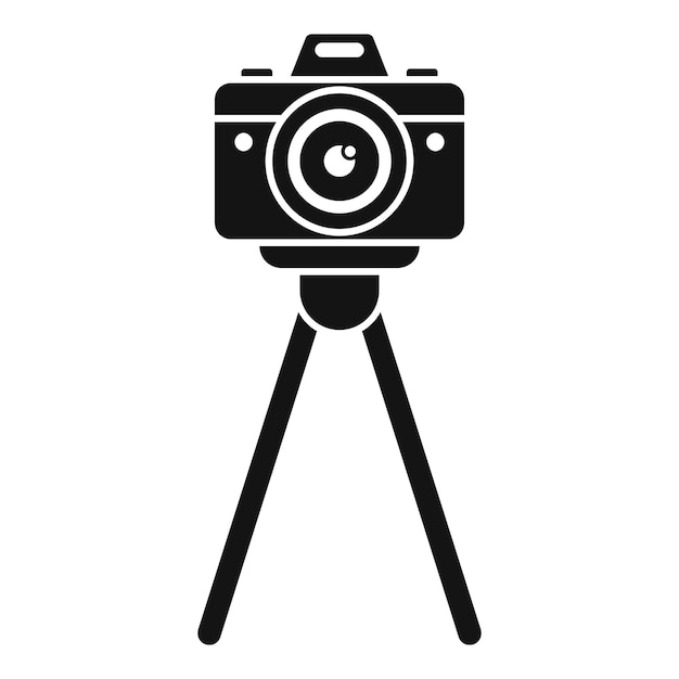 camera stand icon simple illustration of camera stand vector icon for web design isolated on white background