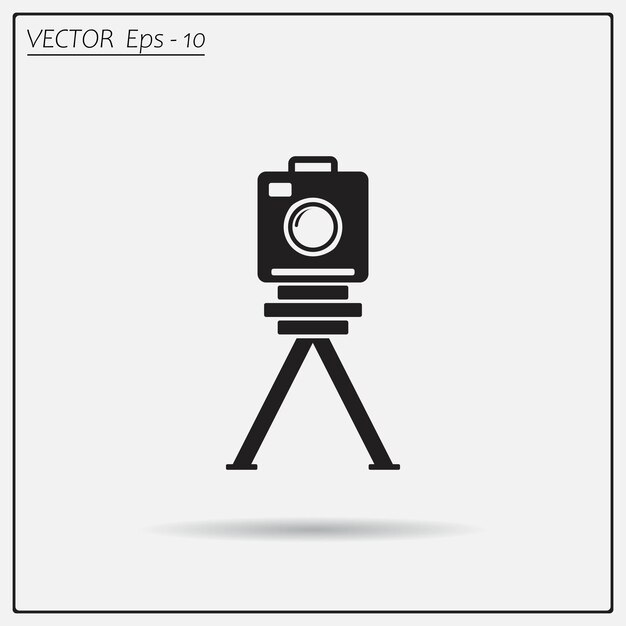 camera symbol vector illustration on a light background eps 10