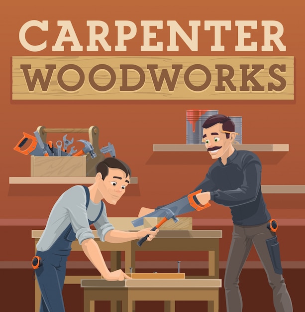 Carpenter and joiner workers,  characters