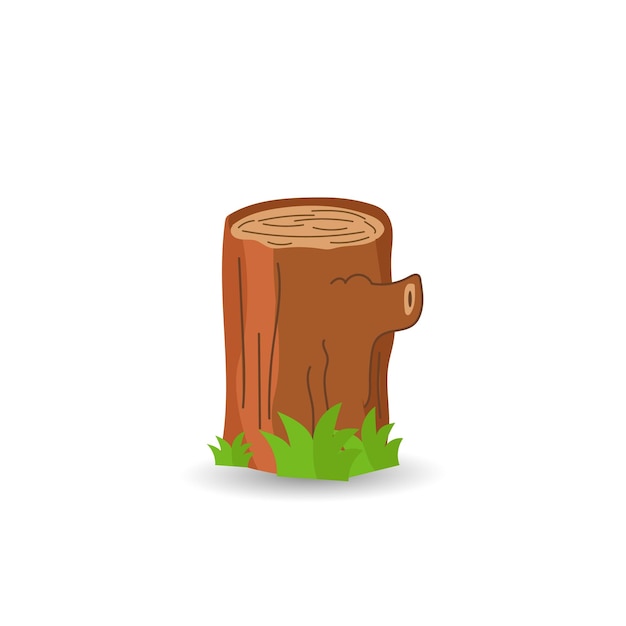 cartoon wood logs illustration vector wooden for camping bonfires with trunks and planks