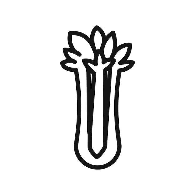Celery icon mark in filled style