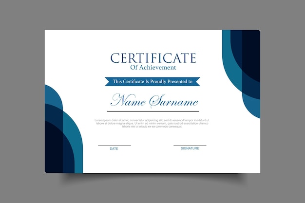 certificate template design