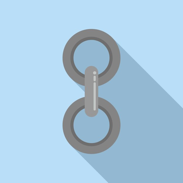 chain object icon flat vector web link modern communication