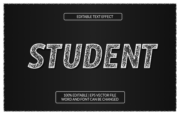 chalk on board text effect