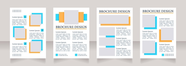 Charity foundation blank brochure layout design