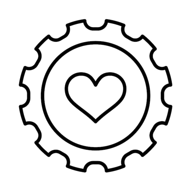 Charity Stamp Line Illustration