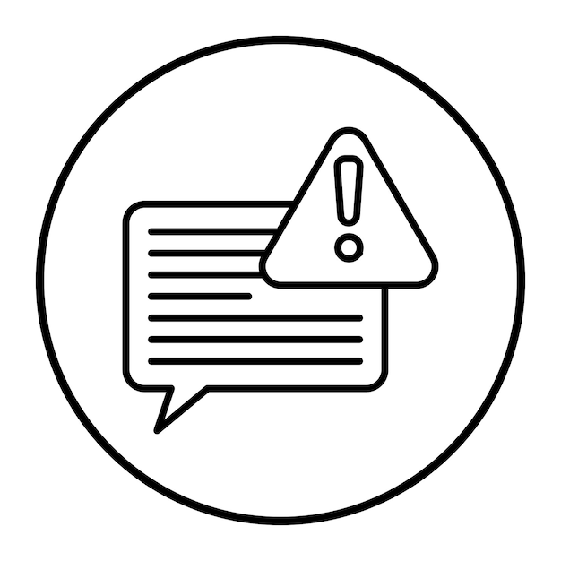 Chat Alert Vector Illustration