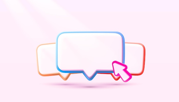 Chat bubble Talk dialogue messenger or online support concept web icon Vector