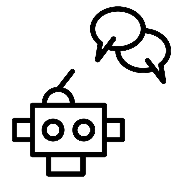 Chatbot icon vector image Can be used for Robotics