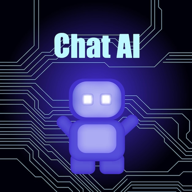 Chatbot som bruker og chatter kunstig intelligens chatbot utviklet av teknologiselskap