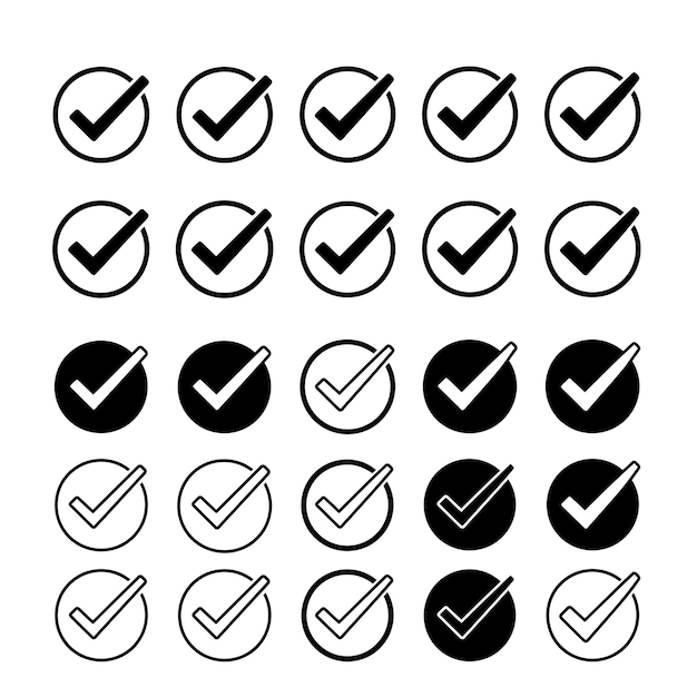 Checkmark Icons Collection