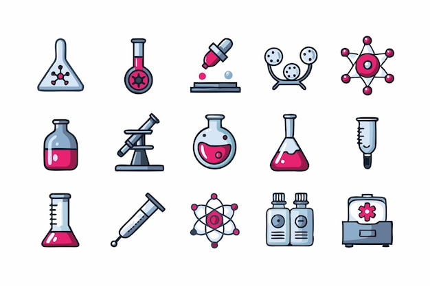chemistry experiment vector graphics illustration eps source file format lossless scaling icon desig